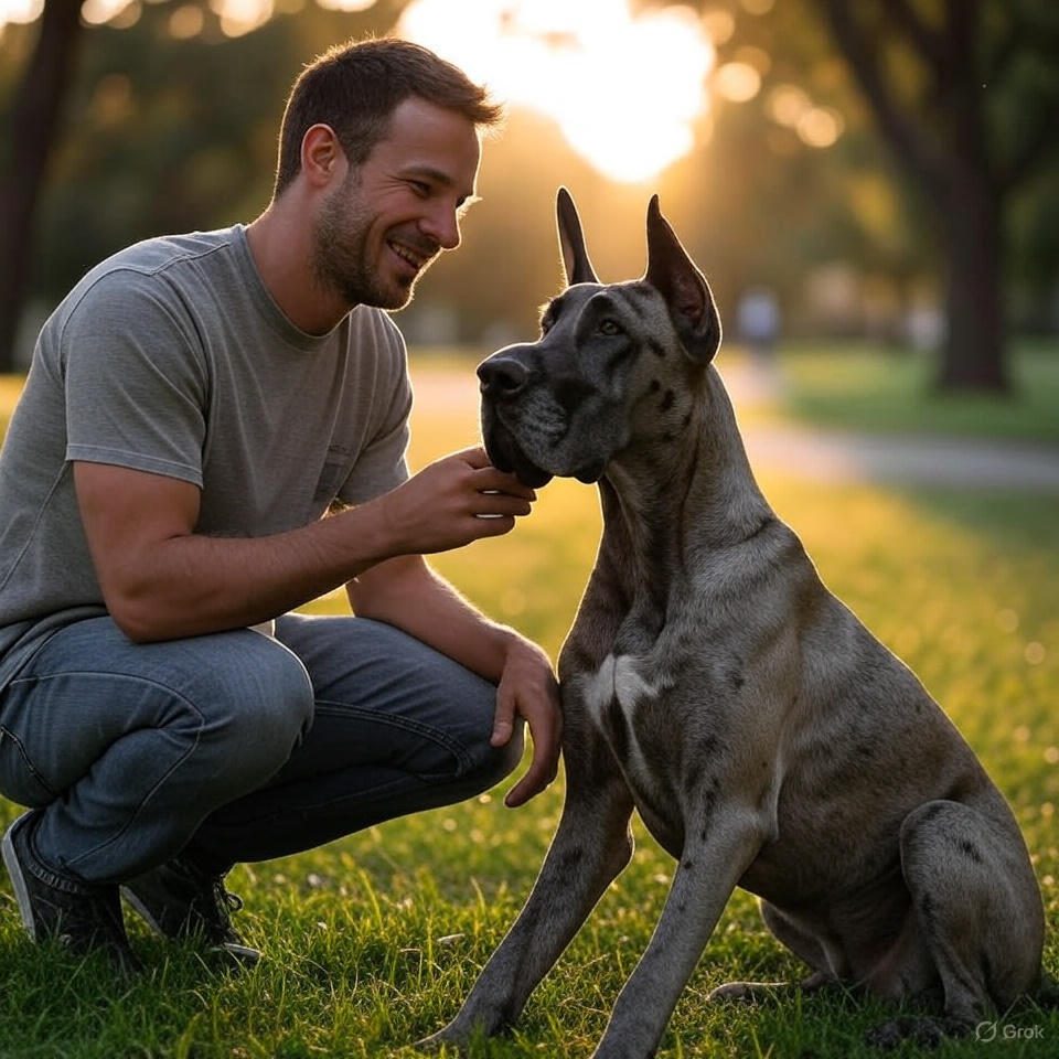 Dogue Allemand - Gestion en balade