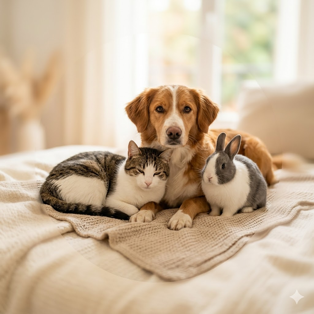 Chien, chat et lapin : accompagnement pour tous les compagnons